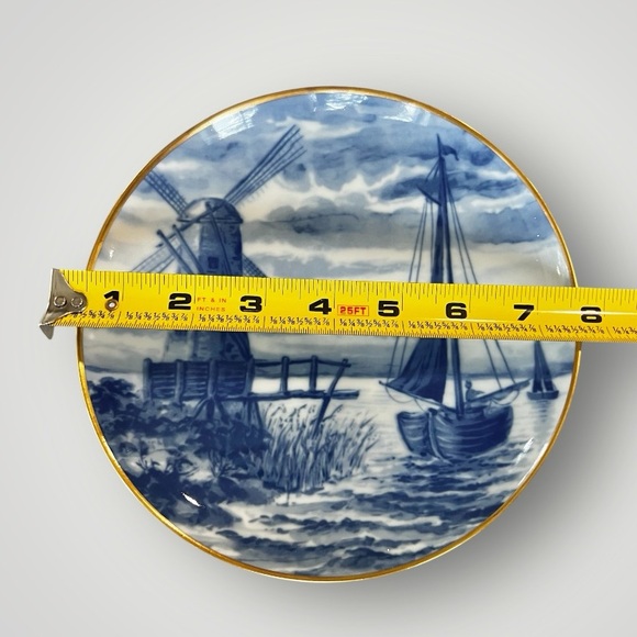 Vintage Wallendorfer Echt Kobalt 1764 Blue And White Collectors Plate Used - Picture 4 of 13